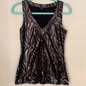 NWOT Express zebra print shirt